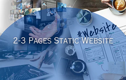 2-3 pages static website
