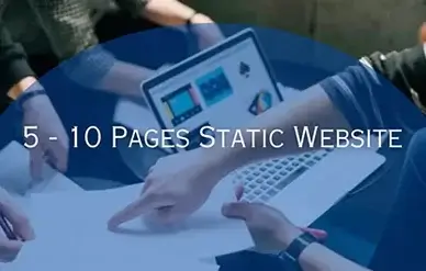 5-10 pages static website