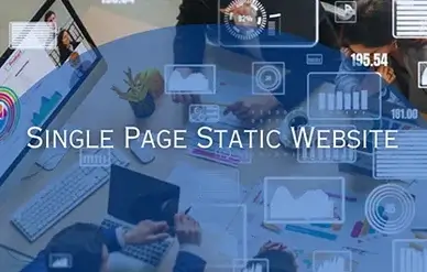 Single page static website